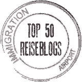 Top 50 Reiseblogs Badge