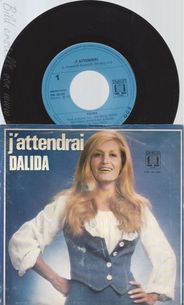 7" DALIDA -- J ATTENDRAI --RARE OMEGA INTERNATIONAL