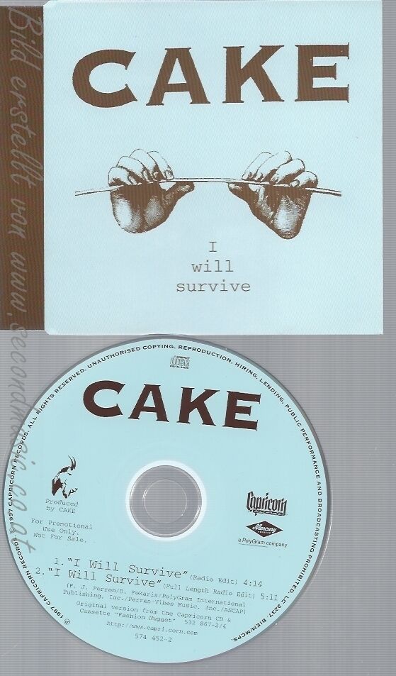 Free sheet music: I Will Survive- by Cake, Play and Download any time