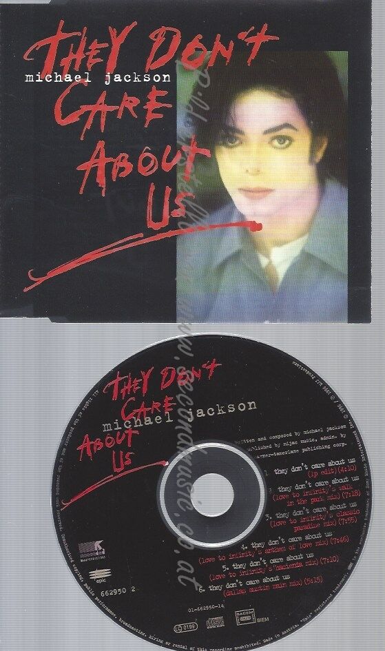 Cdmichael Jackson They Dont Care About Us Secondmusic 9394