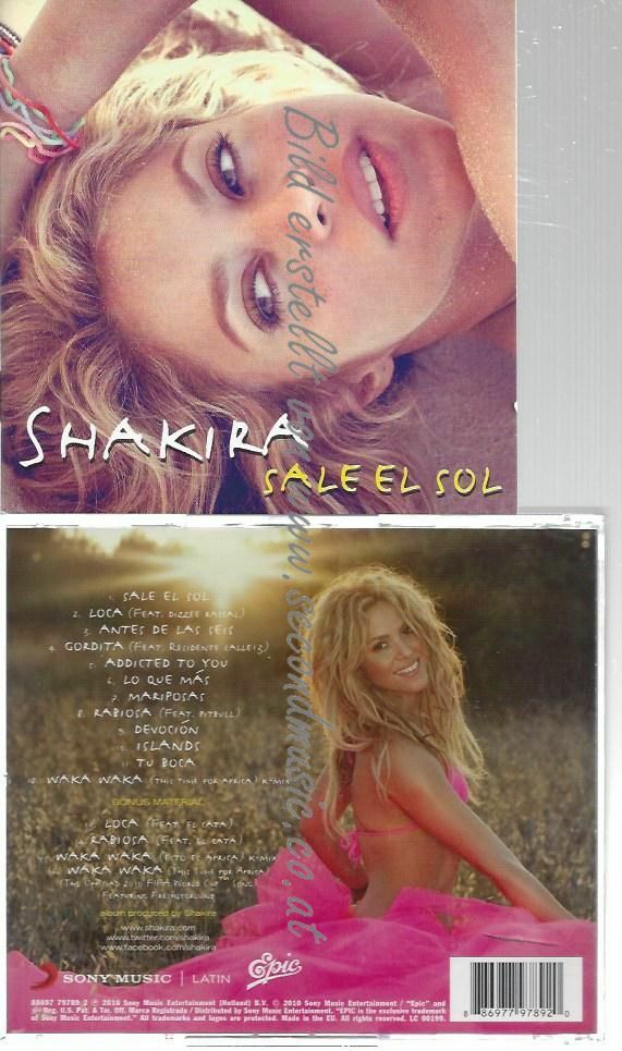 Cdshakira Sale El Sol Secondmusic 0818