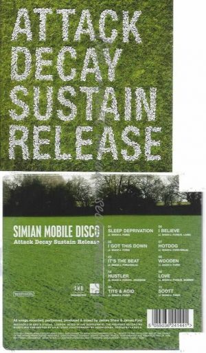 買い激安Simian Mobile Disco Attack Decay Sustain Release Tシャツ サイズM SMD James Ford Jas Shaw Tシャツ