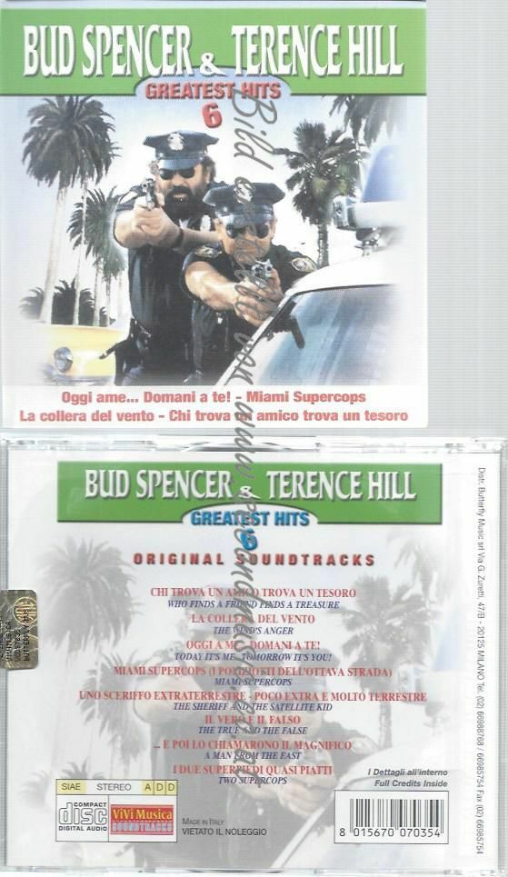 CD–VARIOUS ARTISTS–BUD SPENCER & TERENCE HILL GREATEST HITS VOL 6