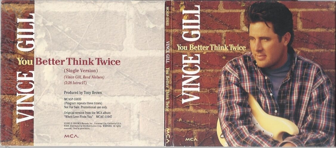 CD–VINCE GILL–YO BETTER THINK TWICE– | Secondmusic