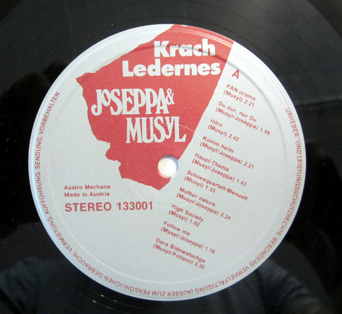 LP / MUSYL & JOSEPPA / AUSTRIA / TOP RARITÄT / KRACH LEDERNES / – Bild 3
