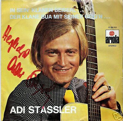 Single / ADI STASSLER / RUDI LUKSCH / AUTOGRAMM / RAR