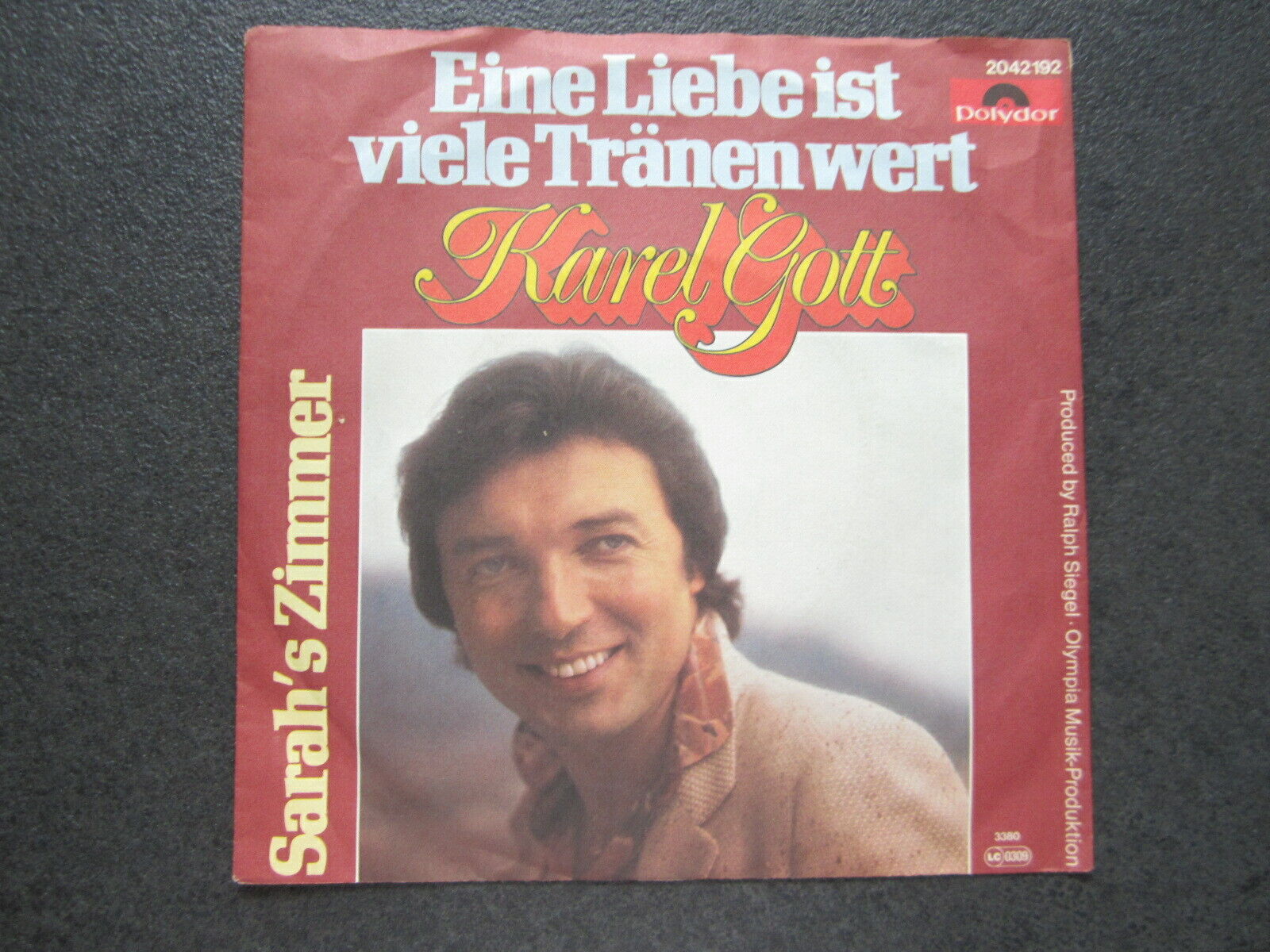 Single / Karel Gott – Eine Liebe Ist Viele Tränen Wert / DE Press /
