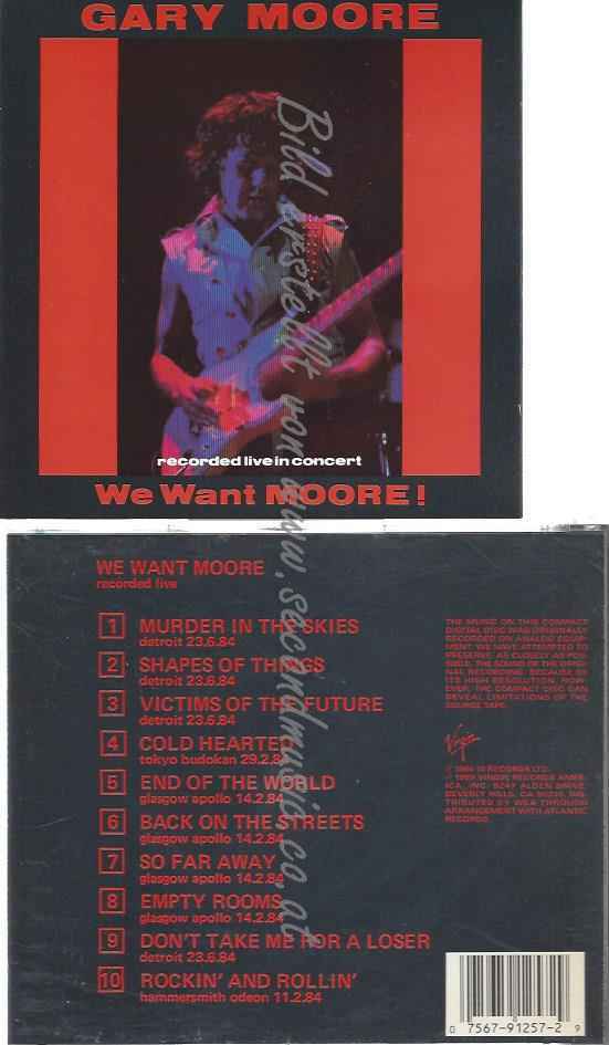 CD–GARY MOORE | –WE WANT MOORE! | Secondmusic