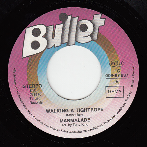 marmalade walking 販売 a tightrope レコード