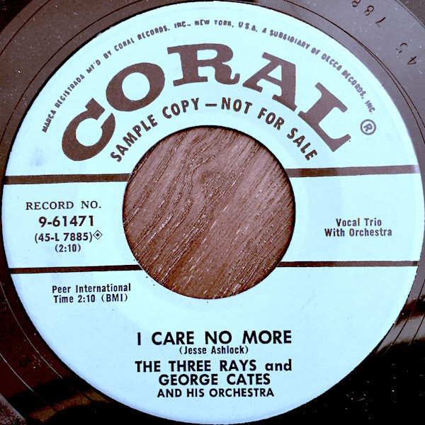 7″, Single, Promo The Three Rays, George Cates And The All-Star Guitars ...
