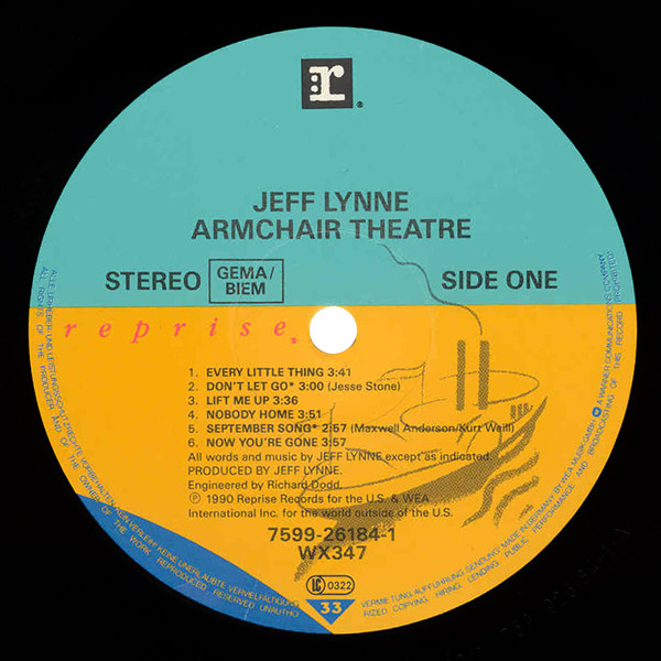 LP, Album Jeff Lynne – Armchair Theatre | Secondmusic