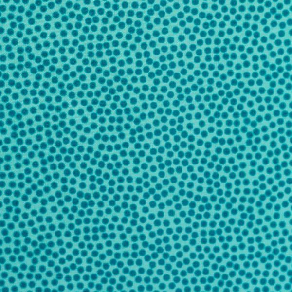 Baumwolle Webware „Dotty“ mint-petrol