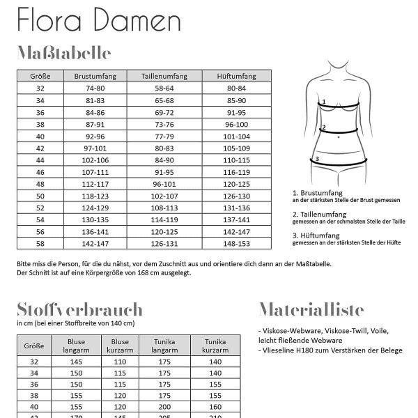 Fadenkäfer Papierschnitt Tunika/Bluse "Flora" Damen – Bild 2