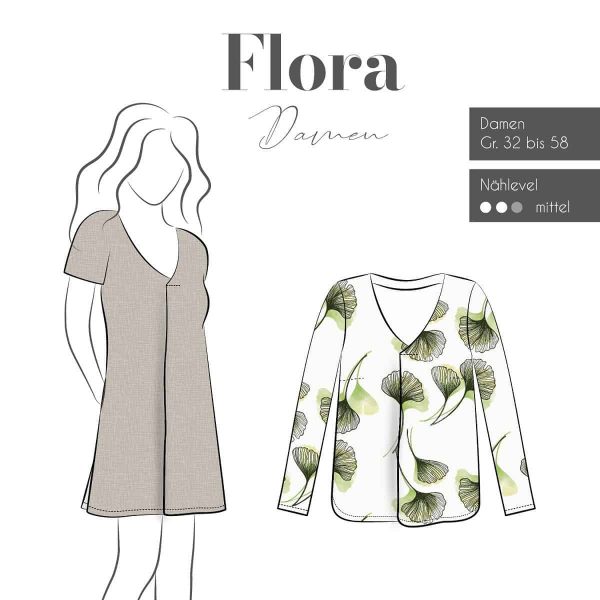 Fadenkäfer Papierschnitt Tunika/Bluse "Flora" Damen