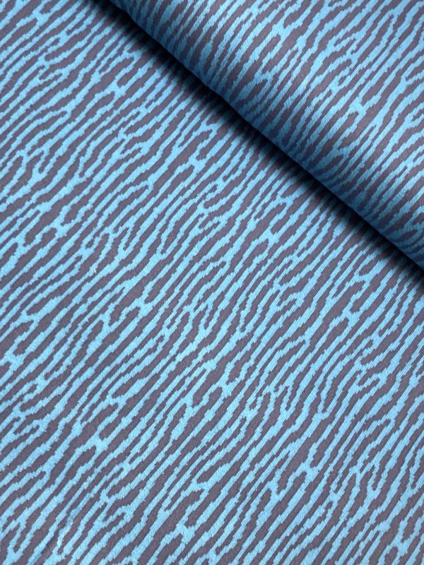 Bio Strick-Jacquard, turquoise tiger