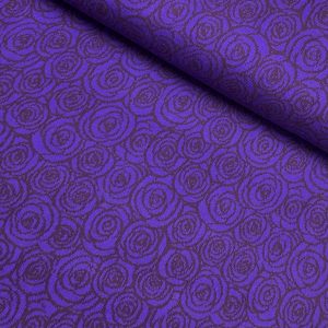 Bio Strick-Jacquard purple rose