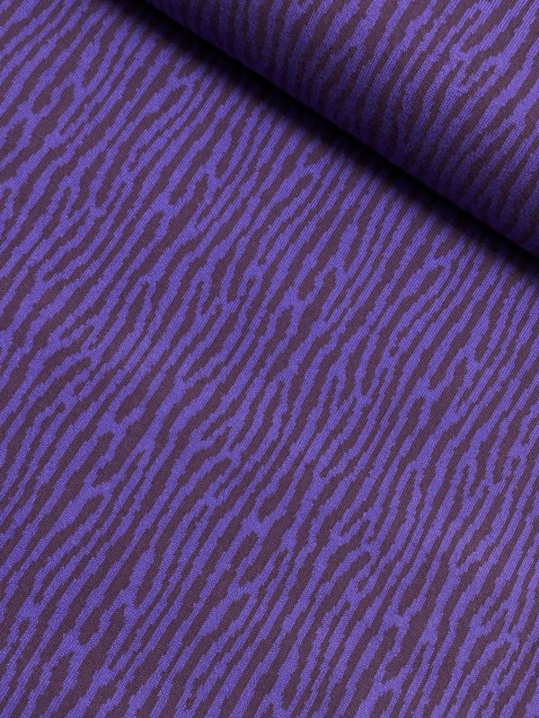 Bio Strick-Jacquard purple tiger