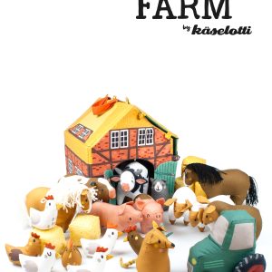 Das Stofferl: My Happy Farm by Käselotti, Stoffpaneel zum Nähen eines Bauernhofes, DIY-Set