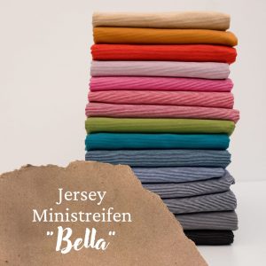 Das Stofferl: Jersey Bella Ministreifen by Swafing, Ringeljersey, Jersey mit feinen Streifen, Streifenjersey von Swafing, Artikel Bella by Swafing, Ministreifen